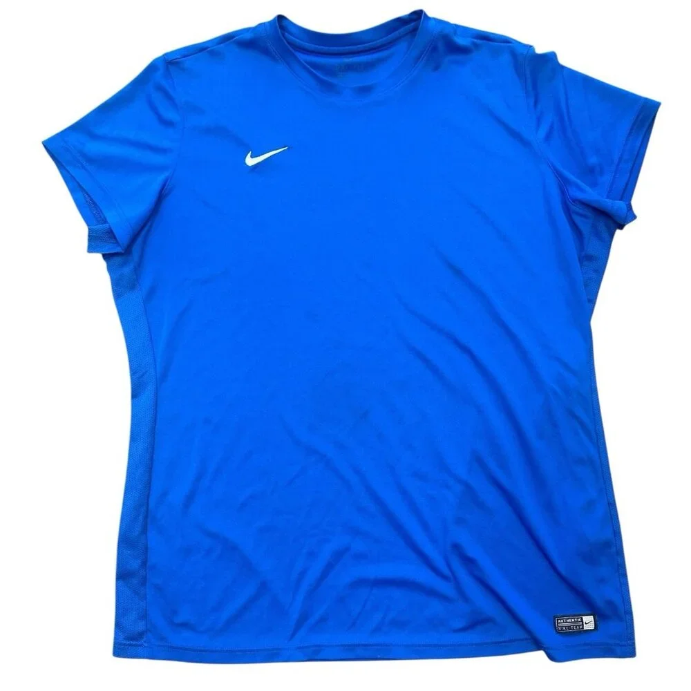 Nike Dri-Fit Men's Short Sleeve T-Shirt‎ Blue Sz XXL